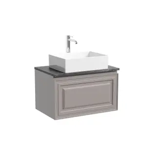 Тумба подвесная SANCOS Самая (Very) 70x45x40 c одним ящиком оснащенным доводчиками, Пыльная роза (Doha Soft), арт.VR70SM