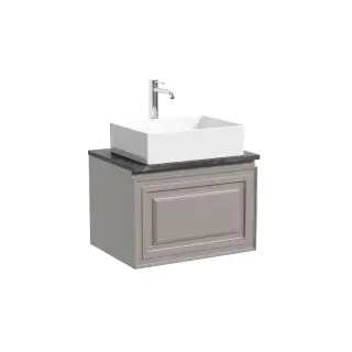 Тумба подвесная SANCOS Самая (Very) 60x45x40 c одним ящиком оснащенным доводчиками, Пыльная роза (Doha Soft), арт.VR60SM