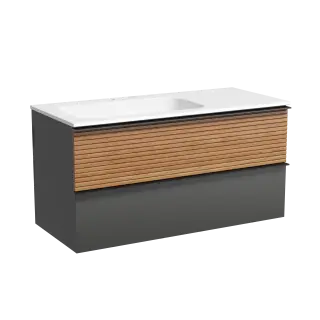 Тумба подвесная SANCOS Самая (Very) 70x45x40 c одним ящиком оснащенным доводчиками, Бежевый матовый (Beige Soft) арт.VR70CE