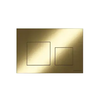 Кнопка смыва Баланс (Balance), клавиши Квадрат (Square), цвет брашированное золото, арт. CN12-002BG