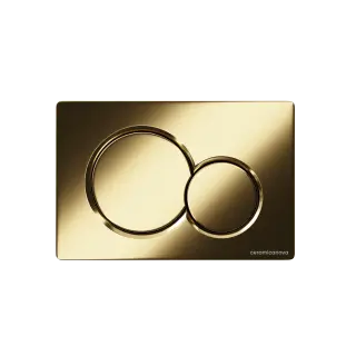 Кнопка смыва Баланс (Balance), клавиши Круг (Sphere), цвет брашированное золото, арт. CN12-003BG