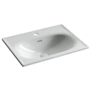 Раковина накладная Ceramicanova Сабо (Sabo) с отверстием под смеситель 600x460x130 белый