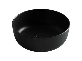 Раковина накладная круглая Элемент (Element) 356x356x135, цвет черный матовый