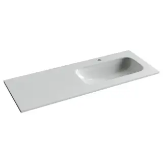 Раковина накладная мебельная Ceramicanova Грация (Grace) прямоугольная 1210x457x137 с чашей справа и отверстием под смеситель цвет белый CN7021