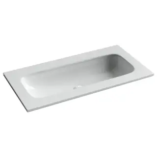 Раковина накладная мебельная Ceramicanova Грация (Grace) прямоугольная 910x457x137 без отверстия под смеситель цвет белый CN7019Wx