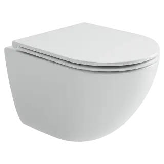 Унитаз подвесной Ceramicanova Альба (Alba) торнадо 3.0 сиденье микролифт белый CN11005T
