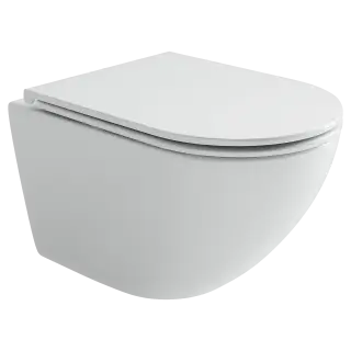 Унитаз подвесной Ceramicanova Вихрь (Whirl) торнадо 3.0 сиденье микролифт белый CN11007T