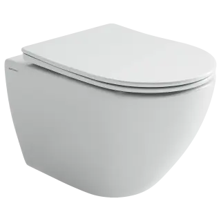 Унитаз подвесной Ceramicanova Мия (Mia) Торнадо 52 см сиденье микролифт крепления белый арт CN1805T