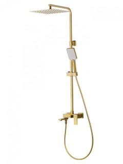 Душевая система WONZON & WOGHAND CUBE 2.0, Брашированное золото (WW-88047068-BG)