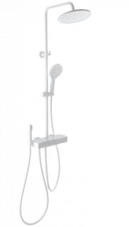 Душевая система с термостатом WONZON & WOGHAND MUSE Forte, Белый матовый (WW-B3580-MW)