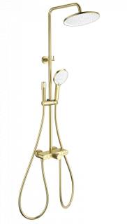 Душевая система с термостатом WONZON & WOGHAND MUSE Selesta, Брашированное золото (WW-B4113-BG)