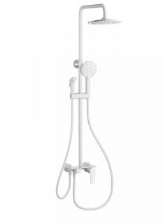 Душевая система с техническим душем WONZON & WOGHAND, Белый матовый (WW-A30874-MW)