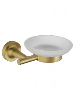 Мыльница с держателем WONZON & WOGHAN SIMPLE, Брашированное золото (WW-6522-BG)