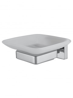 Мыльница с держателем WONZON & WOGHAND FLAT, Хром (WW-9722)