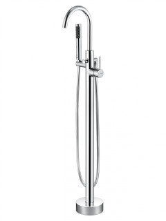 Смеситель для ванны напольного монтажа WONZON & WOGHAND STICK, Хром (WW-88649017-CR)