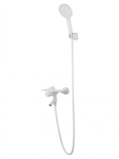 Смеситель для ванны с душем WONZON & WOGHAND CLICK, Белый матовый (WW-FE05L221-MW)