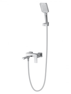 Смеситель для ванны с душем WONZON & WOGHAND CUBE 2.0, Хром (WW-88037068-CR)