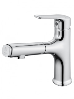 Смеситель для раковины с выдвижным изливом WONZON & WOGHAND, Хром (WW-AE4151-CR)
