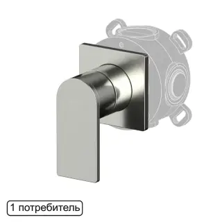 Смеситель скрытого монтажа на 1 потребитель WHITECROSS XI1441NIB (брашированный никель)