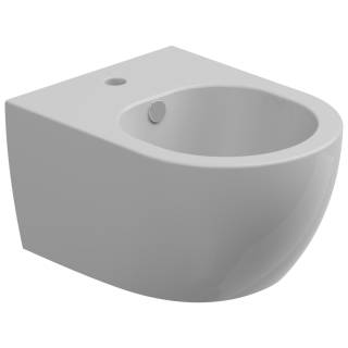 Биде подвесное укороченное с креплением GSG Ceramic Design Like RULKBISOXXS000FI, белый глянцевый