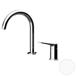 Смеситель для раковины Remer Slash SL57BO, белый матовый