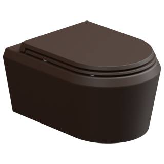 Чаша подвесного унитаза GSG Ceramic Design Cruise CRWCSO035, Cacao Matt