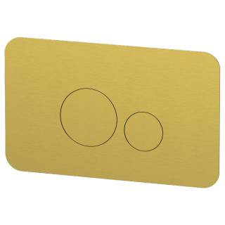 Кнопка смыва Remer RB810BG, золото брашированное