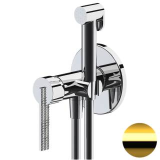 Гигиенический душ со смесителем Daniel Club ANC645BP4DCDO, золото глянцевое