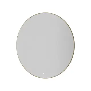 Boheme Зеркало d100 см в металлической раме, с подсветкой и сенсором, цвет: matt gold 545-100-MG