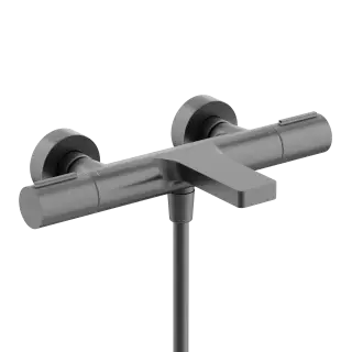 Термостатический смеситель для ванны и душа SANCOS Этна (Etna), вороненая сталь, арт. SC9006GG