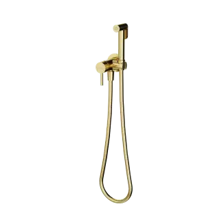 Гигиенический душ SANCOS Этна (Etna), с внутренней частью, со смесителем, брашированное золото, PVD покрытие, арт. SC9033BG