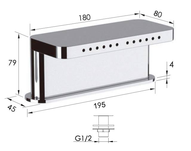 Излив в борт ванны Remer 91NCF
