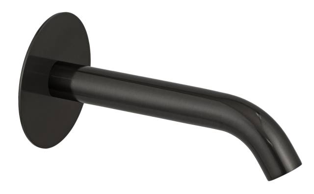 Излив настенный 16 см Remer X Style 91XF90CFP, черный брашированный хром