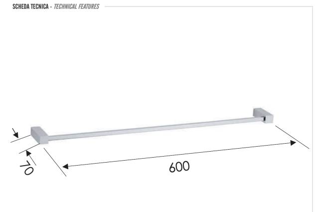 Полотенцедержатель 60 см Remer SQ SQ30CR
