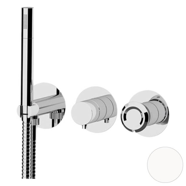 Смеситель для душа Remer Element ET97D3PBO, белый матовый