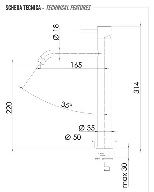 Смеситель для раковины Remer X Style X11LXLDO, золото глянцевое