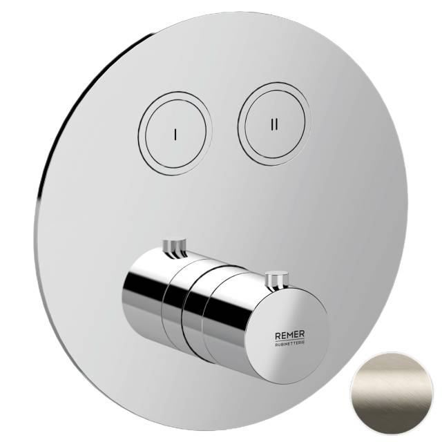 Смеситель термостатический для душа Remer X Style X99D2KBXV, сталь