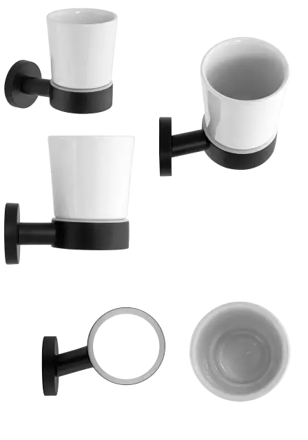 Стакан Remer Guest GS15NO, черный матовый
