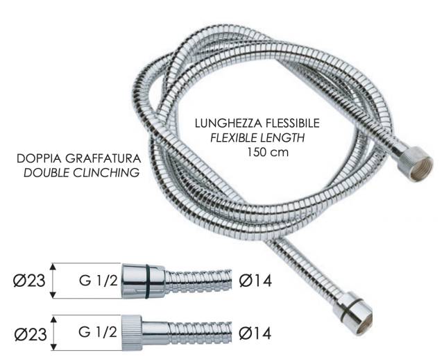 Шланг для душа 200 см Remer 333CNES200