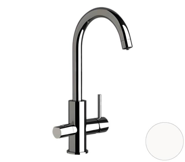 Cмеситель для кухни Remer X Style N792DWBO, белый матовый