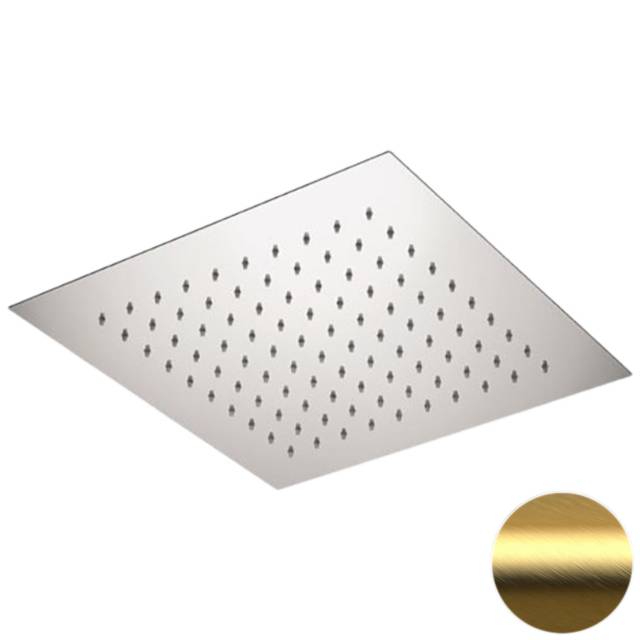 Верхний душ потолочный 34 см Remer 357EFS34BG, золото брашированное