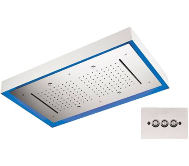 Верхний душ потолочный с подсветкой 77x47 см Remer 357LR7747N2C