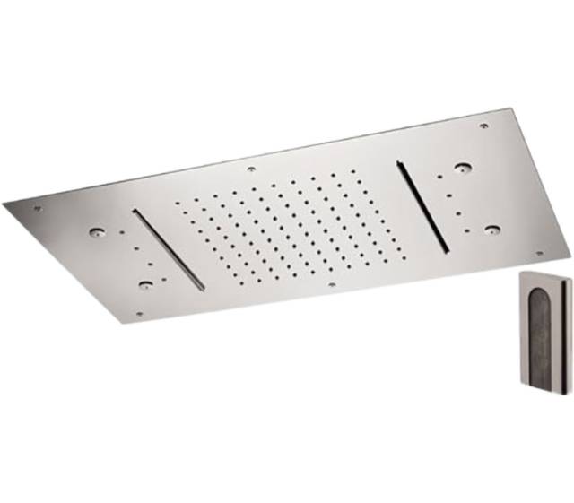 Верхний душ потолочный с подсветкой 70x40 см Remer 357RR7040N2CW