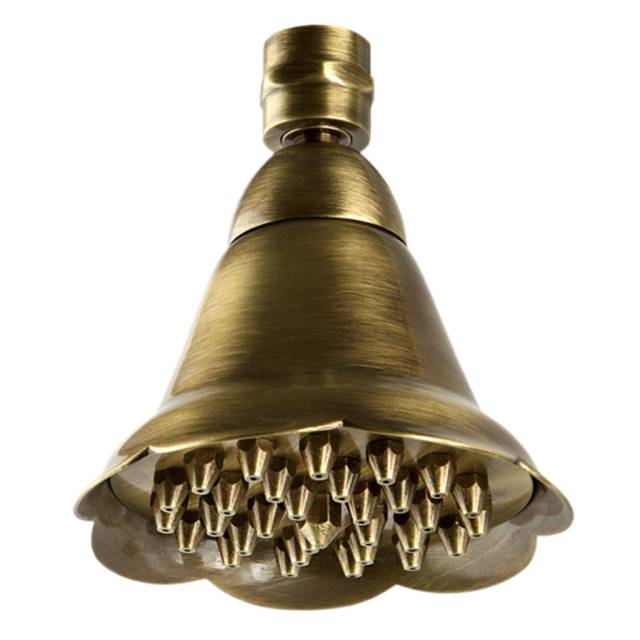 Верхний душ с шарнирным соединением 10 см Remer 359BEVOX, латунь состаренная