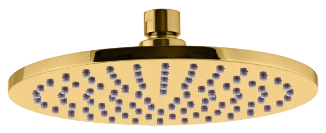 Верхний душ с шарнирным соединением 20 см Remer 359MM20DOX, золото глянцевое