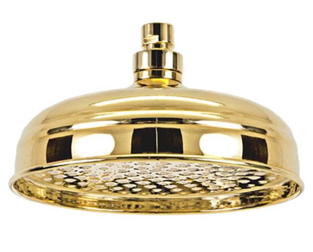 Верхний душ с шарнирным соединением 20 см Remer 359B20DOX, золото глянцевое