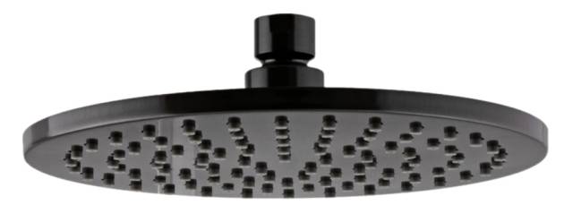 Верхний душ с шарнирным соединением 20 см Remer 359MM20CFPX, черный брашированный хром