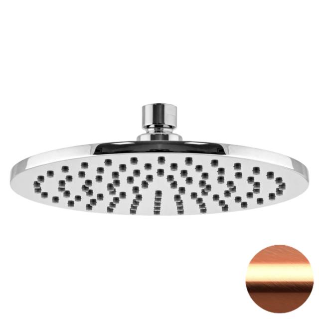 Верхний душ с шарнирным соединением 20 см Remer 359MM20RPX, медь брашированная