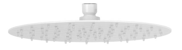 Верхний душ с шарнирным соединением 25 см Remer 357UFM25BOX, белый матовый