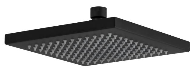 Верхний душ с шарнирным соединением 20 см Remer 359SSNOX, черный матовый